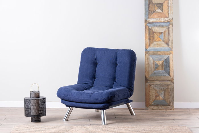Atelier Del Sofa Misa Solo - Sofá de 1 plaza - Azul marino